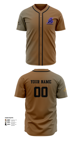 Full Button Baseball Jersey, Los Angeles, Baseball, Teamtime, Team time, sublimation, custom sports apparel, team uniforms, spirit wear, spiritwear, sports uniforms, custom shirts, team store, custom team store, fundraiser sports, apparel fundraiser