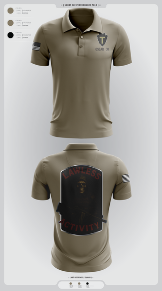 Short Sleeve Performance Polo, Oscar Co, , Teamtime, Team time, sublimation, custom sports apparel, team uniforms, spirit wear, spiritwear, sports uniforms, custom shirts, team store, custom team store, fundraiser sports, apparel fundraiser