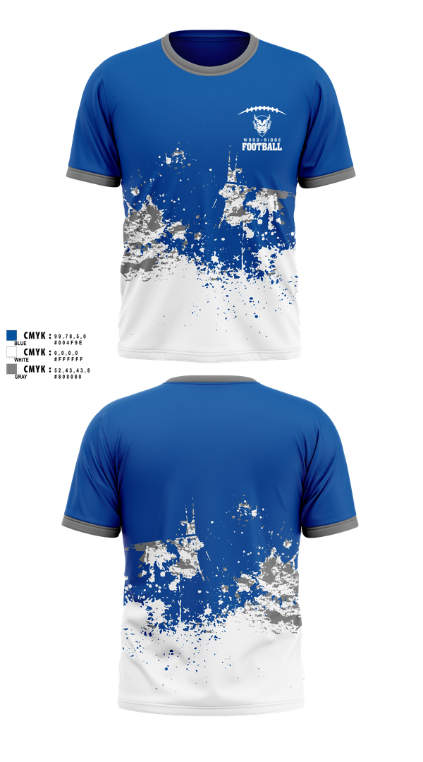 Short Sleeve Performance Shirt, Wood-Ridge Football, , Teamtime, Team time, sublimation, custom sports apparel, team uniforms, spirit wear, spiritwear, sports uniforms, custom shirts, team store, custom team store, fundraiser sports, apparel fundraiser