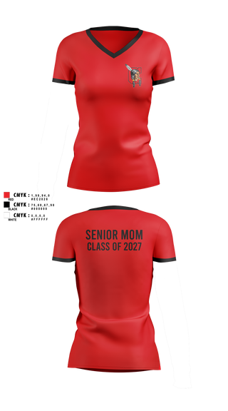 Womens Short Sleeve Vneck Shirt, Cheyenne Central, , Teamtime, Team time, sublimation, custom sports apparel, team uniforms, spirit wear, spiritwear, sports uniforms, custom shirts, team store, custom team store, fundraiser sports, apparel fundraiser