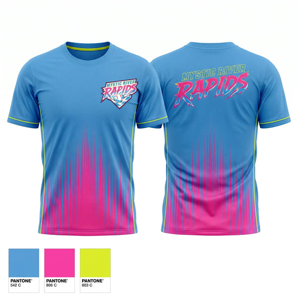 Football Jersey, Mystic River Rapids, Baseball, Teamtime, Team time, sublimation, custom sports apparel, team uniforms, spirit wear, spiritwear, sports uniforms, custom shirts, team store, custom team store, fundraiser sports, apparel fundraiser