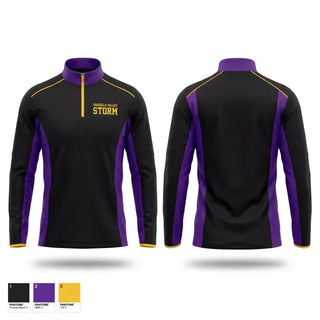 Quarter Zip Jacket, Unadilla Valley Storm, Bowling, Teamtime, Team time, sublimation, custom sports apparel, team uniforms, spirit wear, spiritwear, sports uniforms, custom shirts, team store, custom team store, fundraiser sports, apparel fundraiser