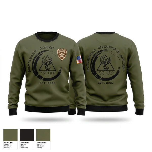 Crew Neck Sweatshirt, Paulding County Sheriff's Office, Police, Teamtime, Team time, sublimation, custom sports apparel, team uniforms, spirit wear, spiritwear, sports uniforms, custom shirts, team store, custom team store, fundraiser sports, apparel fundraiser