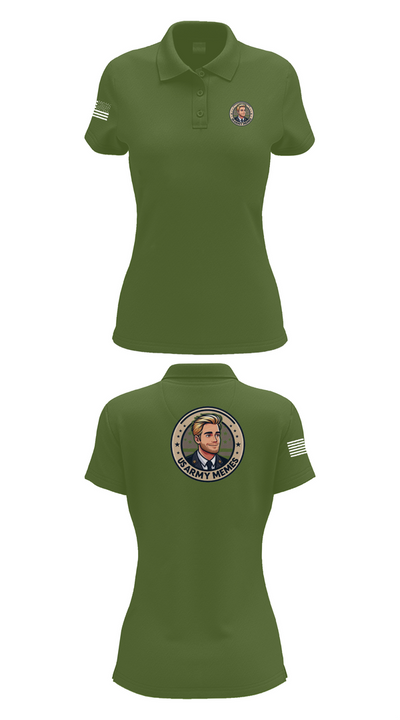 U.S Army memes 48956065 Women's Short Sleeve Performance Polo  - 55