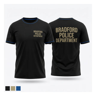 Old School Cotton Feel Shirt, Bradford police department, Police, Teamtime, Team time, sublimation, custom sports apparel, team uniforms, spirit wear, spiritwear, sports uniforms, custom shirts, team store, custom team store, fundraiser sports, apparel fundraiser