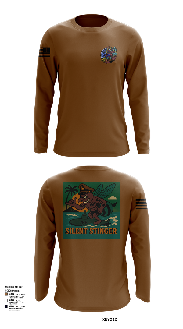 Long Sleeve Performance Shirt, USS CHARLOTTE SSN 766, Navy, Teamtime, Team time, sublimation, custom sports apparel, team uniforms, spirit wear, spiritwear, sports uniforms, custom shirts, team store, custom team store, fundraiser sports, apparel fundraiser