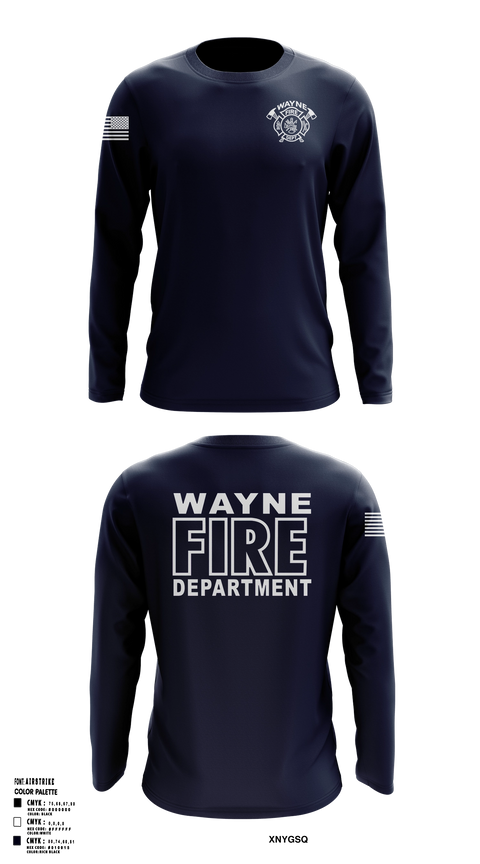 Long Sleeve Performance Shirt, Wayne Fire Department, Fire Department, Teamtime, Team time, sublimation, custom sports apparel, team uniforms, spirit wear, spiritwear, sports uniforms, custom shirts, team store, custom team store, fundraiser sports, apparel fundraiser