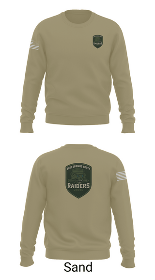 Crew Neck Sweatshirt, BSS JROTC, , Teamtime, Team time, sublimation, custom sports apparel, team uniforms, spirit wear, spiritwear, sports uniforms, custom shirts, team store, custom team store, fundraiser sports, apparel fundraiser