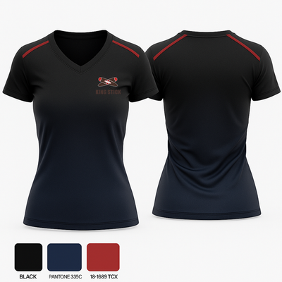 SMOKING STICKS 70335321 Women's Short Sleeve V-neck Shirt - 1