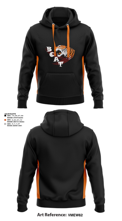 BCAT Tigers 96557940 Hoodie - 100