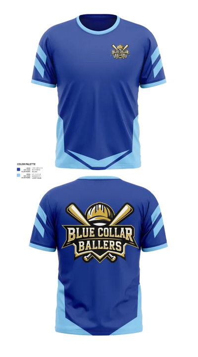 Blue collar ballers 92200108 Short Sleeve Performance Shirt - 21