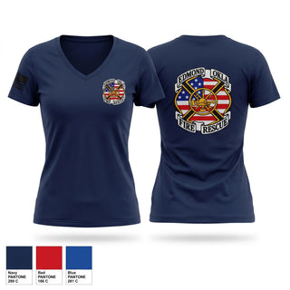 Womens Short Sleeve Vneck Shirt, Josh Hillis, Fire Department, Teamtime, Team time, sublimation, custom sports apparel, team uniforms, spirit wear, spiritwear, sports uniforms, custom shirts, team store, custom team store, fundraiser sports, apparel fundraiser