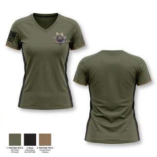 Womens Short Sleeve Vneck Shirt, Knox County Sheriff ME, Police, Teamtime, Team time, sublimation, custom sports apparel, team uniforms, spirit wear, spiritwear, sports uniforms, custom shirts, team store, custom team store, fundraiser sports, apparel fundraiser