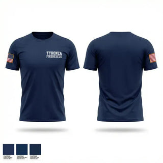 Short Sleeve Performance Shirt, Tyronza fire/rescue, Fire Department, Teamtime, Team time, sublimation, custom sports apparel, team uniforms, spirit wear, spiritwear, sports uniforms, custom shirts, team store, custom team store, fundraiser sports, apparel fundraiser