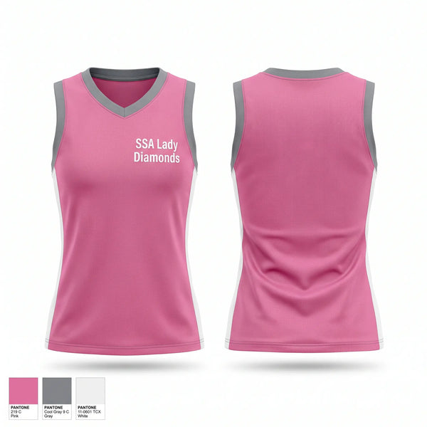 Mens Basketball Jersey, SSA Lady Diamonds, Women's Basketball, Teamtime, Team time, sublimation, custom sports apparel, team uniforms, spirit wear, spiritwear, sports uniforms, custom shirts, team store, custom team store, fundraiser sports, apparel fundraiser
