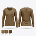 213 FSC Women's Long Sleeve V-neck Shirt - 1