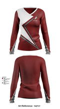 Kittitas Cheer 76378143 Women's Long Sleeve V-neck Shirt - 55