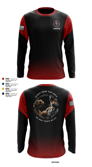Long Sleeve Performance Shirt, AFJROTC MS-081 DRONE TEAM, , Teamtime, Team time, sublimation, custom sports apparel, team uniforms, spirit wear, spiritwear, sports uniforms, custom shirts, team store, custom team store, fundraiser sports, apparel fundraiser