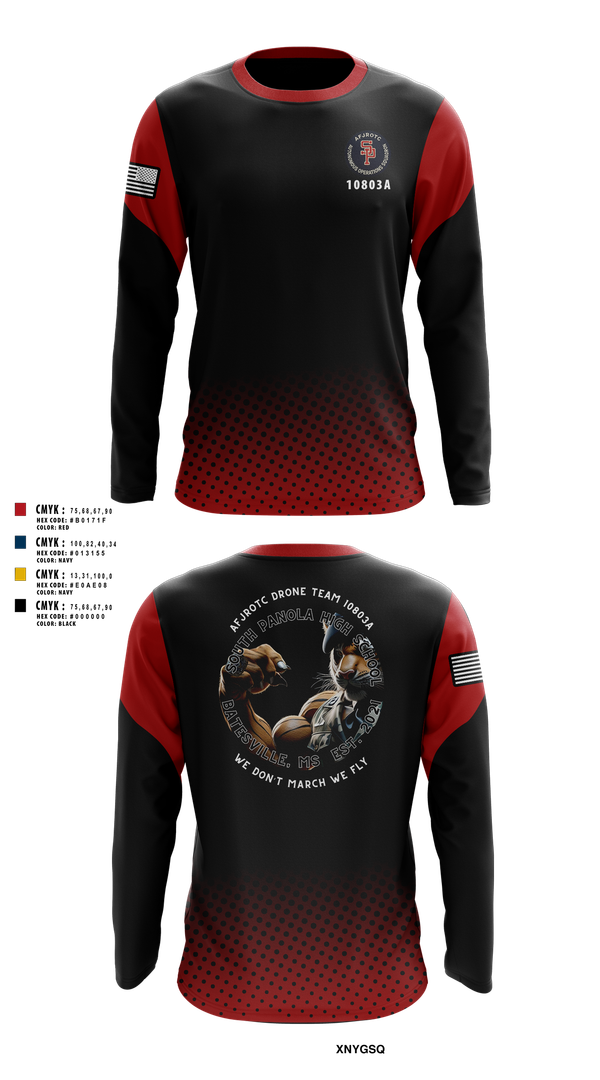 Long Sleeve Performance Shirt, AFJROTC MS-081 DRONE TEAM, , Teamtime, Team time, sublimation, custom sports apparel, team uniforms, spirit wear, spiritwear, sports uniforms, custom shirts, team store, custom team store, fundraiser sports, apparel fundraiser