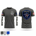 Pflugerville ISD Police Department Old School Cotton Feel Shirt - 1