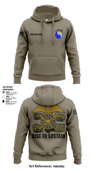 Hoodie, 729 Quarter Master Unit, Army, Teamtime, Team time, sublimation, custom sports apparel, team uniforms, spirit wear, spiritwear, sports uniforms, custom shirts, team store, custom team store, fundraiser sports, apparel fundraiser