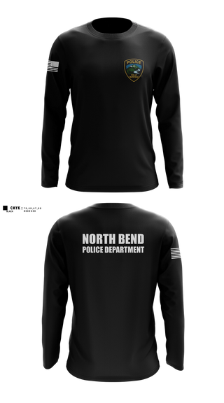 Long Sleeve Performance Shirt, North Bend PD, Police, Teamtime, Team time, sublimation, custom sports apparel, team uniforms, spirit wear, spiritwear, sports uniforms, custom shirts, team store, custom team store, fundraiser sports, apparel fundraiser
