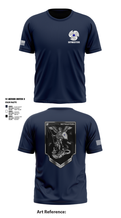 1-222 Aviation Regiment Short Sleeve Performance Shirt - 9
