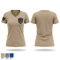 Roy Cit Police K9 Women's Short Sleeve V-neck Shirt - 1