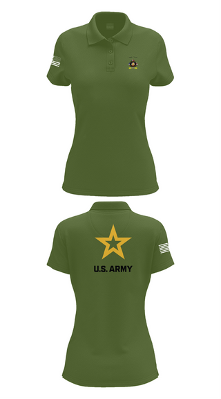 Womens Short Sleeve Performance Polo, University of Toledo Army Marksmanship Unit, Army, Teamtime, Team time, sublimation, custom sports apparel, team uniforms, spirit wear, spiritwear, sports uniforms, custom shirts, team store, custom team store, fundraiser sports, apparel fundraiser