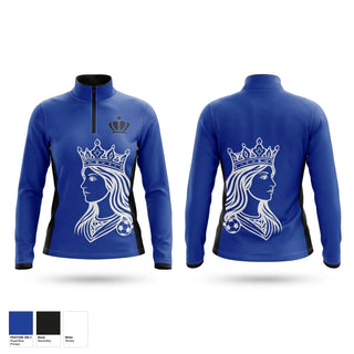Quarter Zip Jacket, Mason County Lady Royals, Women's Soccer, Teamtime, Team time, sublimation, custom sports apparel, team uniforms, spirit wear, spiritwear, sports uniforms, custom shirts, team store, custom team store, fundraiser sports, apparel fundraiser