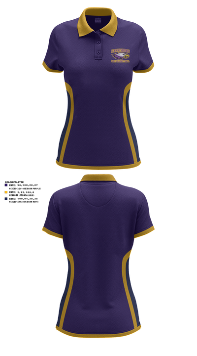Harrisburg High School Girls Basketball 74185952 Women's Short Sleeve Performance Polo  - 1