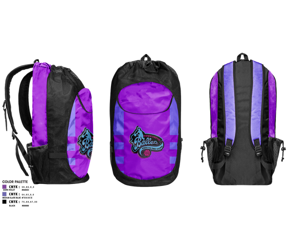 Gear Bag, Down South Ballerz, Men's Basketball, Teamtime, Team time, sublimation, custom sports apparel, team uniforms, spirit wear, spiritwear, sports uniforms, custom shirts, team store, custom team store, fundraiser sports, apparel fundraiser