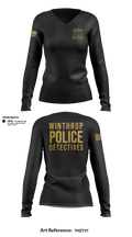 Winthrop Police Detectives Women's Long Sleeve V-neck Shirt - 11