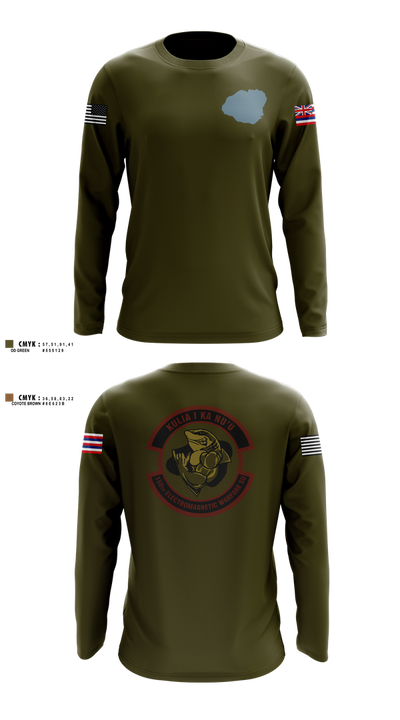 150th Electromagnetic Warfare Squadron 66679137 Long Sleeve Performance Shirt 3