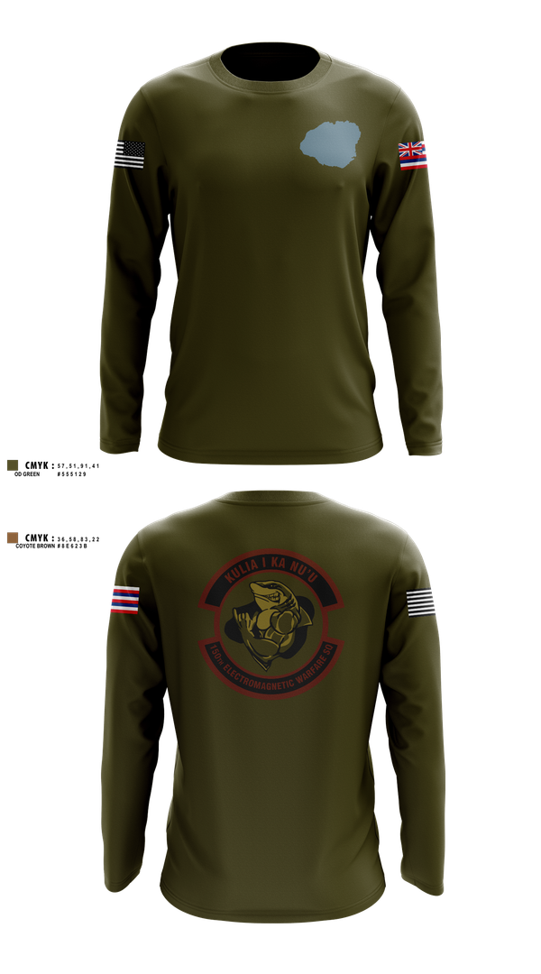 Long Sleeve Performance Shirt, 150th Electromagnetic Warfare Squadron, , Teamtime, Team time, sublimation, custom sports apparel, team uniforms, spirit wear, spiritwear, sports uniforms, custom shirts, team store, custom team store, fundraiser sports, apparel fundraiser