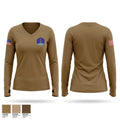 705 Muns Women's Long Sleeve V-neck Shirt - 1
