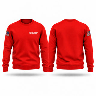 Crew Neck Sweatshirt, Van Vleet Volunteer Fire Department, Fire Department, Teamtime, Team time, sublimation, custom sports apparel, team uniforms, spirit wear, spiritwear, sports uniforms, custom shirts, team store, custom team store, fundraiser sports, apparel fundraiser
