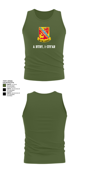 Tank Top, A BTRY, 1-37FAR, , Teamtime, Team time, sublimation, custom sports apparel, team uniforms, spirit wear, spiritwear, sports uniforms, custom shirts, team store, custom team store, fundraiser sports, apparel fundraiser