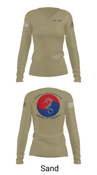 Womens Long Sleeve Vneck Shirt, CNFK DET CHINHAE, Navy, Teamtime, Team time, sublimation, custom sports apparel, team uniforms, spirit wear, spiritwear, sports uniforms, custom shirts, team store, custom team store, fundraiser sports, apparel fundraiser
