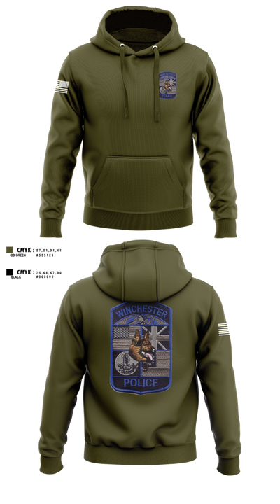 Winchester Police K9 Unit 67767754 Hoodie - 1