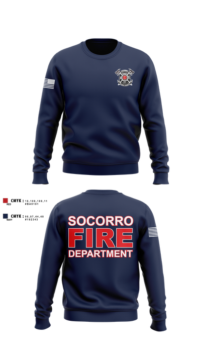 Socorro fire department  Crew Neck Sweatshirt - 1