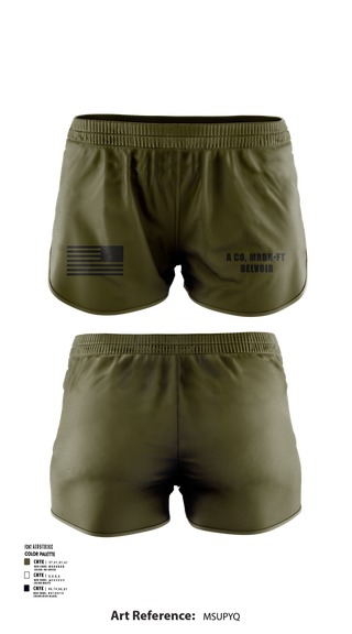 Ranger Panties, A CO, MRBN-FT BELVOIR, , Teamtime, Team time, sublimation, custom sports apparel, team uniforms, spirit wear, spiritwear, sports uniforms, custom shirts, team store, custom team store, fundraiser sports, apparel fundraiser