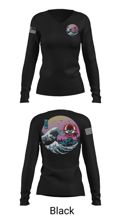 ODA 1123 34681510 Women's Long Sleeve V-neck Shirt - 37