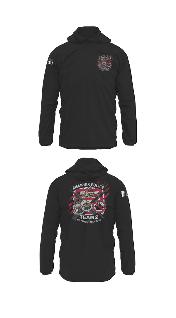 Windbreaker, Memphis Police City Wide Task Force Team Two, Police, Teamtime, Team time, sublimation, custom sports apparel, team uniforms, spirit wear, spiritwear, sports uniforms, custom shirts, team store, custom team store, fundraiser sports, apparel fundraiser