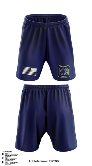 Athletic Shorts With Pockets, Swatara K9, Police, Teamtime, Team time, sublimation, custom sports apparel, team uniforms, spirit wear, spiritwear, sports uniforms, custom shirts, team store, custom team store, fundraiser sports, apparel fundraiser