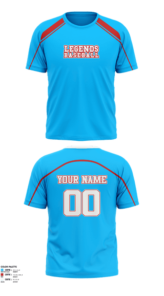 Short Sleeve Performance Shirt, Legends, Baseball, Teamtime, Team time, sublimation, custom sports apparel, team uniforms, spirit wear, spiritwear, sports uniforms, custom shirts, team store, custom team store, fundraiser sports, apparel fundraiser