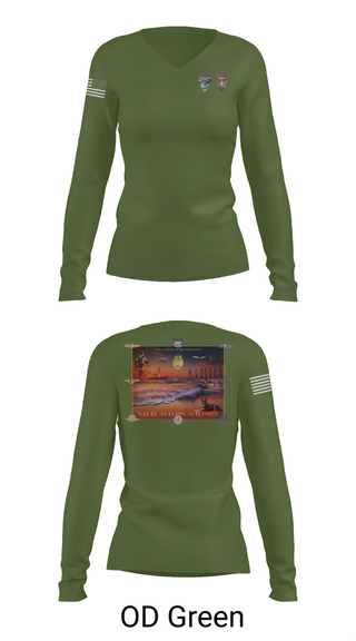 Womens Long Sleeve Vneck Shirt, NAVSTA MAYPORT SECURITY, , Teamtime, Team time, sublimation, custom sports apparel, team uniforms, spirit wear, spiritwear, sports uniforms, custom shirts, team store, custom team store, fundraiser sports, apparel fundraiser