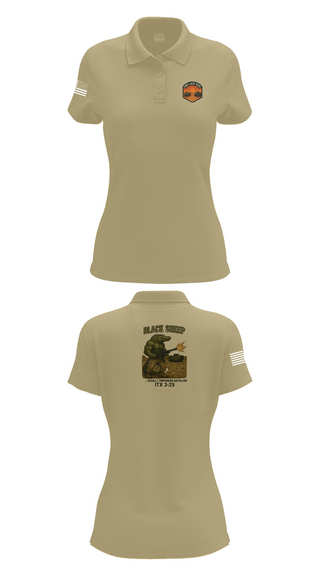 Womens Short Sleeve Performance Polo, 4th Assault Amphibian Battalion, Company B, , Teamtime, Team time, sublimation, custom sports apparel, team uniforms, spirit wear, spiritwear, sports uniforms, custom shirts, team store, custom team store, fundraiser sports, apparel fundraiser