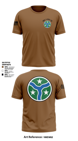Short Sleeve Performance Shirt, HHC 278TH CR, National Guard, Teamtime, Team time, sublimation, custom sports apparel, team uniforms, spirit wear, spiritwear, sports uniforms, custom shirts, team store, custom team store, fundraiser sports, apparel fundraiser
