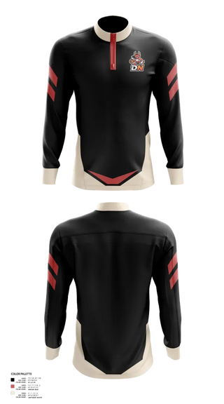 Quarter Zip Jacket, Demon Nation, Women's Basketball, Teamtime, Team time, sublimation, custom sports apparel, team uniforms, spirit wear, spiritwear, sports uniforms, custom shirts, team store, custom team store, fundraiser sports, apparel fundraiser